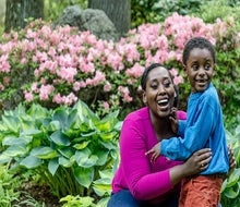 Beautiful blooms and family time are guaranteed to make mom smile at the New York Botanical Garden's Mother's Day Weekend Garden Party. Photo by Marlon Co/courtesy of the New York Botanical Garden