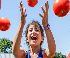 The Edible Academy at the NYBG celebrates all things tomato (juggling not required!). Photo courtesy of Edible Academy 
