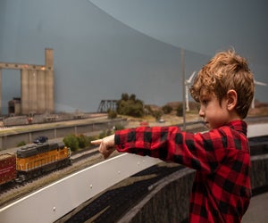 All aboard! Trains Over Texas is departing from HMNS soon; head to the Museum one last time before they leave. Photo courtesy of the Houston Museum of Natural Science.