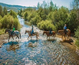 Take a family horseback ride through the beauty of C Lazy U Ranch.