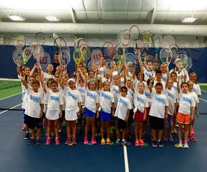 Raise a racket if you're ready for summer tennis camps in Connecticut! Photo courtesy of the Trumbull Racquet Club Summer Camp
