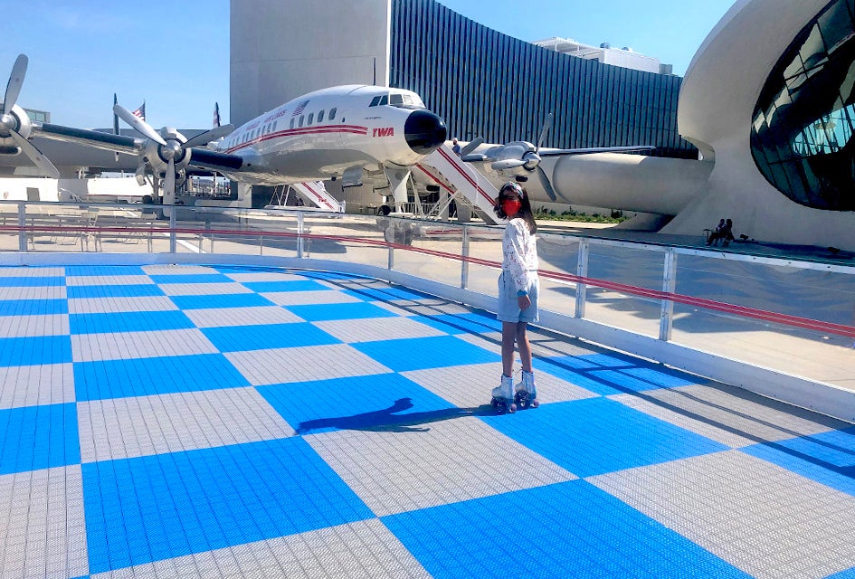The Roll-A-Rama Rink is the latest addition to the TWA Hotel at JFK Airport.