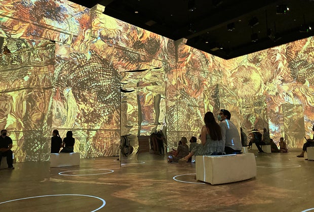 njoying Immersive Van Gogh in Chicago with Kids: be in the middle of the art