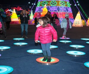 Hop on the light-up dance floor at the Vernon Lights Festival this weekend. Photo courtesy of the festival