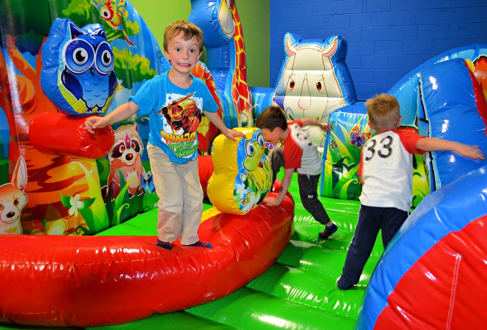 Inflatables and pretend play combine at VinKari Safari.