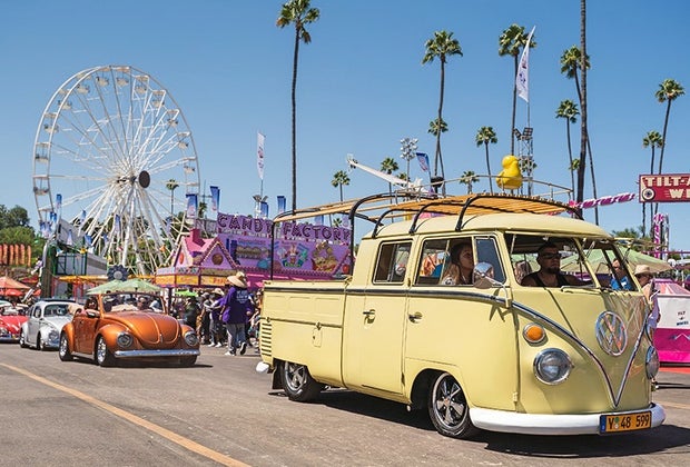 LA County Fair: VW Cars and the Ferris Wheel