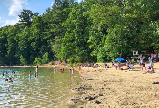 Photo of beach at Walden Pond - 100 things To Do in Boston