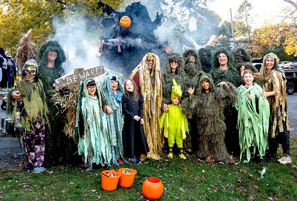 The Tarrytown Halloween Parade draws scores of ghosts and goblins! Photo courtesy of the event