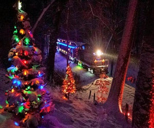 Wilmington & Western Railroad Holiday Lights. Photo by Don Richard