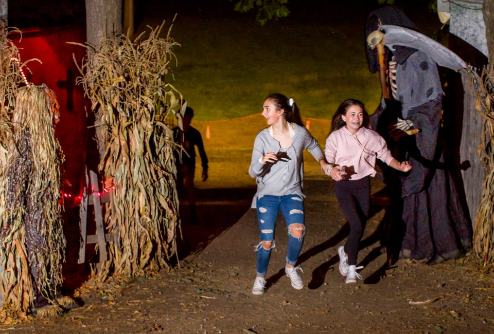 Witch's Woods is open for haunted outdoor fun. Photo courtesy of Nashoba Valley Ski Area