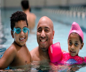 Boston swimming lessons for kids and adults are available year round. Photo courtesy of the YMCA of Greater Boston