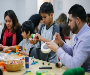 Make art as a family at Zimmerli Museum's free Art Together program on Sunday. Photo courtesy of the museum