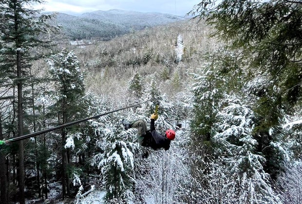 Photo of winter zipline-Mini Snowmobiles, Winter Ziplines, and More