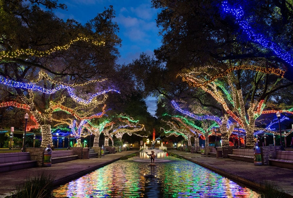 There is still one more weekend to check out Zoo Lights before they disappear until the next holiday season. Photo courtesy of Stephanie Adams.